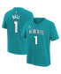 ფოტო #1 პროდუქტის Big Boys LaMelo Ball Teal Charlotte Hornets Icon Name and Number T-shirt