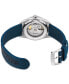 Men's Swiss Automatic DS-1 Blue Synthetic Strap Watch 40mm Gift Set