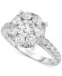ფოტო #1 პროდუქტის Diamond Halo Cluster Engagement Ring (2 ct. t.w.) in 14k White Gold
