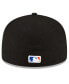 ფოტო #4 პროდუქტის Men's Black New York Mets Authentic Collection Alternate On-Field 59FIFTY Fitted Hat