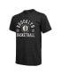 Фото #3 товара Men's Threads Heathered Black Brooklyn Nets Ball Hog Tri-Blend T-shirt