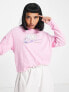 Фото #3 товара Nike sparkle swoosh graphic logo long sleeve t-shirt in pink