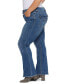 Plus Size Mid Rise Flap Pocket Bootcut Jeans