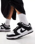 Nike Dunk Low womens trainers in white and black - WHITE