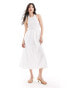 Фото #1 товара Nobody's Child Tizzy midaxi dress in white