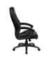Фото #1 товара High Back Black Leather Executive Swivel Chair With Arms