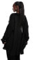 Southbeach oversized beach shirt in black