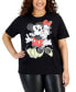 Фото #1 товара Trendy Plus Size Mickey & Minnie Valentines T-Shirt
