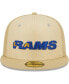 Фото #3 товара Men's Khaki Los Angeles Rams Raffia Front 59FIFTY Fitted Hat