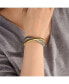 ფოტო #5 პროდუქტის Two Tone 2 Strand Omega Snake Cobra Wide Bangle Twisted Bracelet Bands Set Interlocking Flexible Stretch Bracelets for Women Gold, Silver Plated Stainless Steel Fits 8 to 8.5 inches Wrist