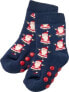 Фото #1 товара ABS Socken mit Weihnachtsmann-Muster, blau & rot, Gr. 23/26, 1 St