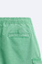 Faded cargo bermuda shorts