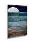 Color Bakery Beach Moonrise I Floating Brushed Aluminum Art - 22" x 25"