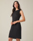 Petite Banded-Waist Sheath Dress