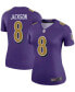 Фото #2 товара Women's Lamar Jackson Purple Baltimore Ravens Color Rush Legend Player Jersey