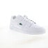Фото #2 товара Lacoste Court Cage 0721 1 SMA Mens White Leather Lifestyle Sneakers Shoes