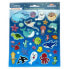 GLOBAL GIFT Classy Marine Animals Glow Colors In The Dark Stickers