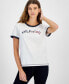 ფოტო #1 პროდუქტის Women's Cotton Crewneck Logo T-Shirt