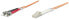 Фото #1 товара Intellinet Fiber Optic Patch Cable - OM1 - LC/ST - 10m - Orange - Duplex - Multimode - 62.5/125 µm - LSZH - Fibre - Lifetime Warranty - Polybag - 10 m - OM1 - LC - ST