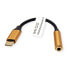 Фото #4 товара ROLINE 12.03.3223 - Black - Gold - USB C - 3.5mm - 0.13 m - Male - Female