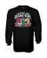 ფოტო #1 პროდუქტის Men's Black Florida State Seminoles Vs. Georgia Bulldogs 2023 Orange Bowl Matchup Long Sleeve T-shirt