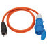 Адаптер безопасности BRENNENSTUHL IP44 к контакту 1.5 метра 230 В 1.5м H07RN-F Black / Blue / Orange - фото #1