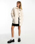 Фото #8 товара Vero Moda teddy shacket in cream