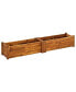 Garden Raised Bed Acacia Wood 59"x11.8"x9.8"