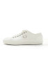 Fred Perry hughes low canvas trainer in white