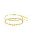 Gold-Tone or Silver-Tone Reine Bracelet Set With Freshwater Pearls