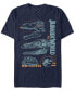 ფოტო #1 პროდუქტის Jurassic World Men's Scales Slash Short Sleeve T-Shirt