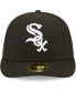 Men's Chicago White Sox Black, White Low Profile 59FIFTY Fitted Hat