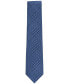 Men's Large Houndstooth Plaid Tie