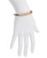 ფოტო #3 პროდუქტის Multi Color Quartz Mama Stone and Beaded Stretch Bracelet Set