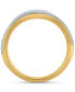 ფოტო #4 პროდუქტის Men's Diamond Double Row Band (1-1/2 ct. t.w.) in 10k Two-Tone Gold