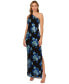 Фото #1 товара Women's Floral Sequin One-Shoulder Dress