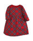 ფოტო #2 პროდუქტის Baby Girls Cotton Dresses, Red Tartan