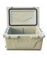 Khaki Color Ice Cooler Box 65Qt Camping Ice Chest Beer Box Outdoor Fishing Cooler