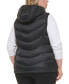 Фото #2 товара Women's Plus Size Packable Hooded Puffer Vest, Created for Macy's