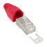 Фото #2 товара InLine Crimp Connector RJ45 8P8C shielded w. threader+bend protection - red