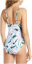 Tory Burch 285824 Front Knot One Piece Printed Desert Bloom , Size Medium