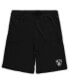 ფოტო #4 პროდუქტის Men's Heathered Gray, Black Brooklyn Nets Big and Tall T-shirt and Shorts Sleep Set