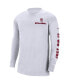 Фото #4 товара Men's White Oklahoma Sooners Heritage Max 90 Long Sleeve T-shirt