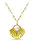 ფოტო #1 პროდუქტის Cultured Freshwater Pearl (5mm) Shell Pendant Necklace, 16" + 2" extender, Created for Macy's