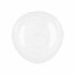 Flat plate Quid Boreal White Glass Ø 30 cm (6 Units) (Pack 6x)