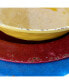 Studio California Mauna 12 Piece Crackle Decal Melamine Dinnerware Set