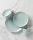 Фото #2 товара French Perle Scallop 4 Piece Place Setting