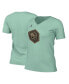 Фото #2 товара Women's Mint Charlotte Hornets 2022/23 City Edition Essential V-Neck T-shirt