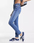 Фото #2 товара Wrangler high rise skinny jean in light blue