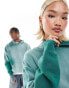 Фото #4 товара ASOS DESIGN oversized hoodie in green wash